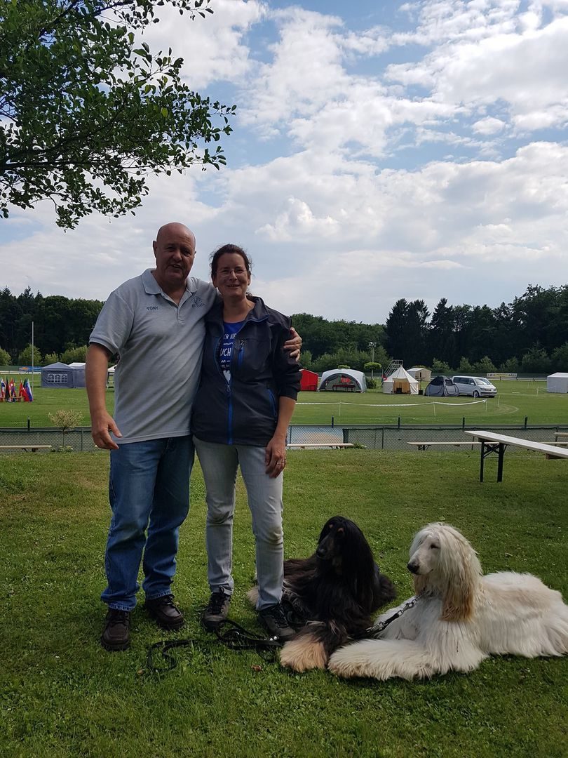 Barbara Luchmann mit Tony Gallagher beim Workshop in Hünstetten
